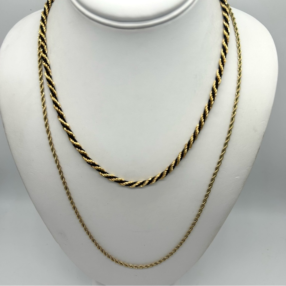 Trifari Vintage Twisted Rope Necklaces